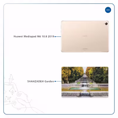 برچسب پوششی ماهوت مدل SHAHZADEH-Garden مناسب برای تبلت هوآوی Mediapad M6 10.8 2019