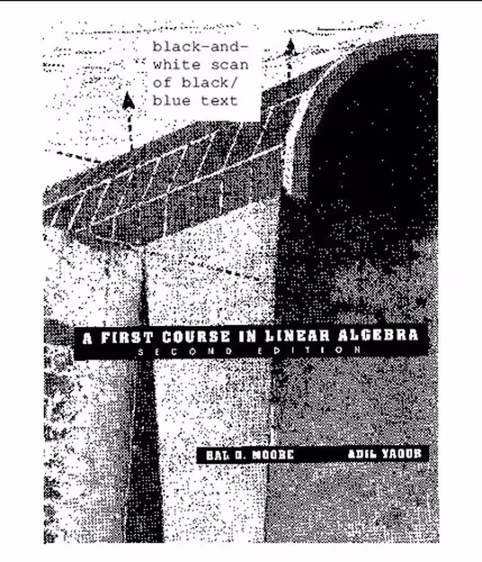 خرید و دانلود نسخه کامل کتاب A First Course in Linear Algebra [black&amp;white only]