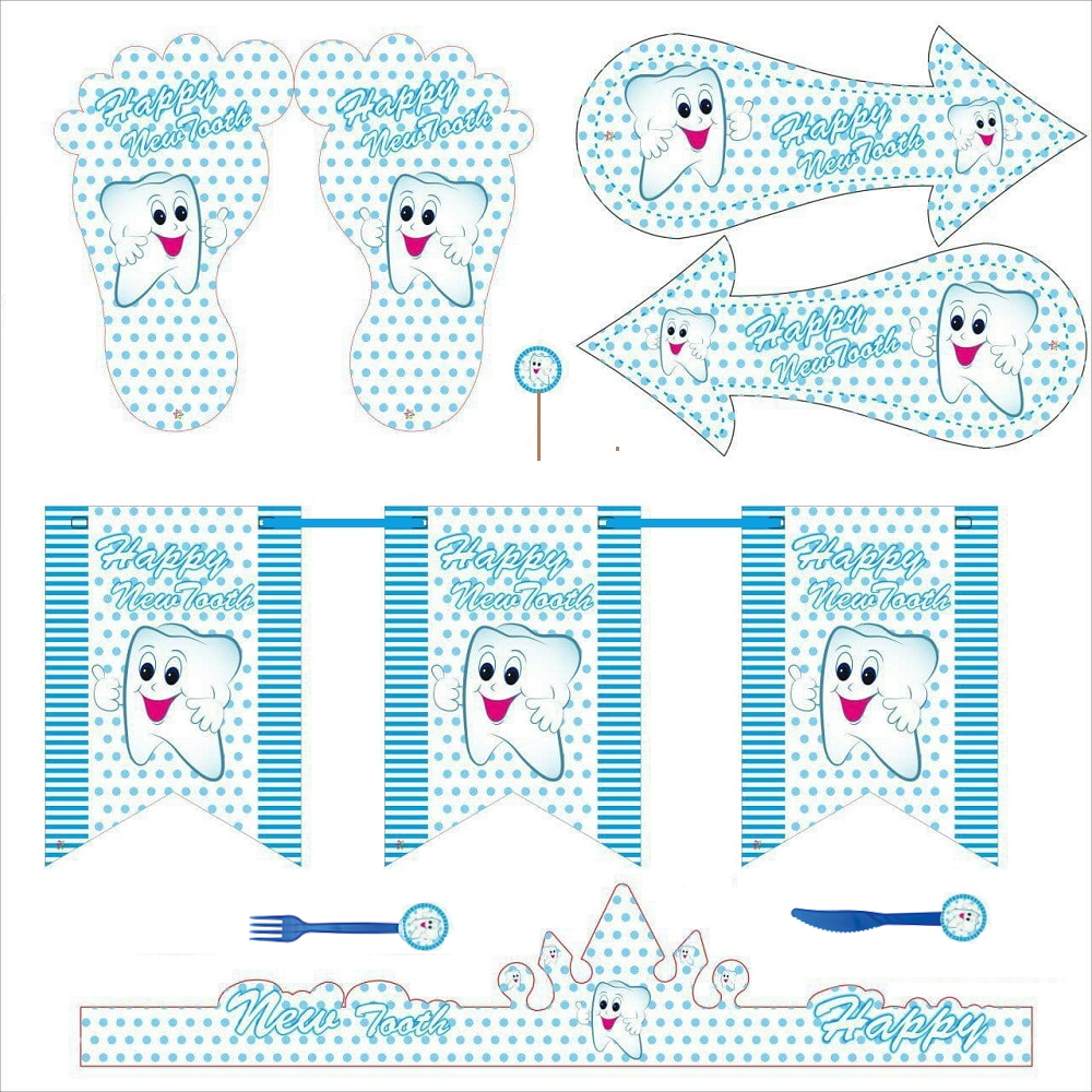 مجموعه 131 عددی تم طرح دندونی مدل پسر