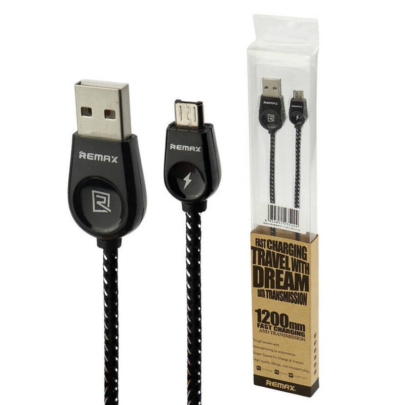 کابل میکرو یو اس بی فست شارژ Remax RC010 1.2m