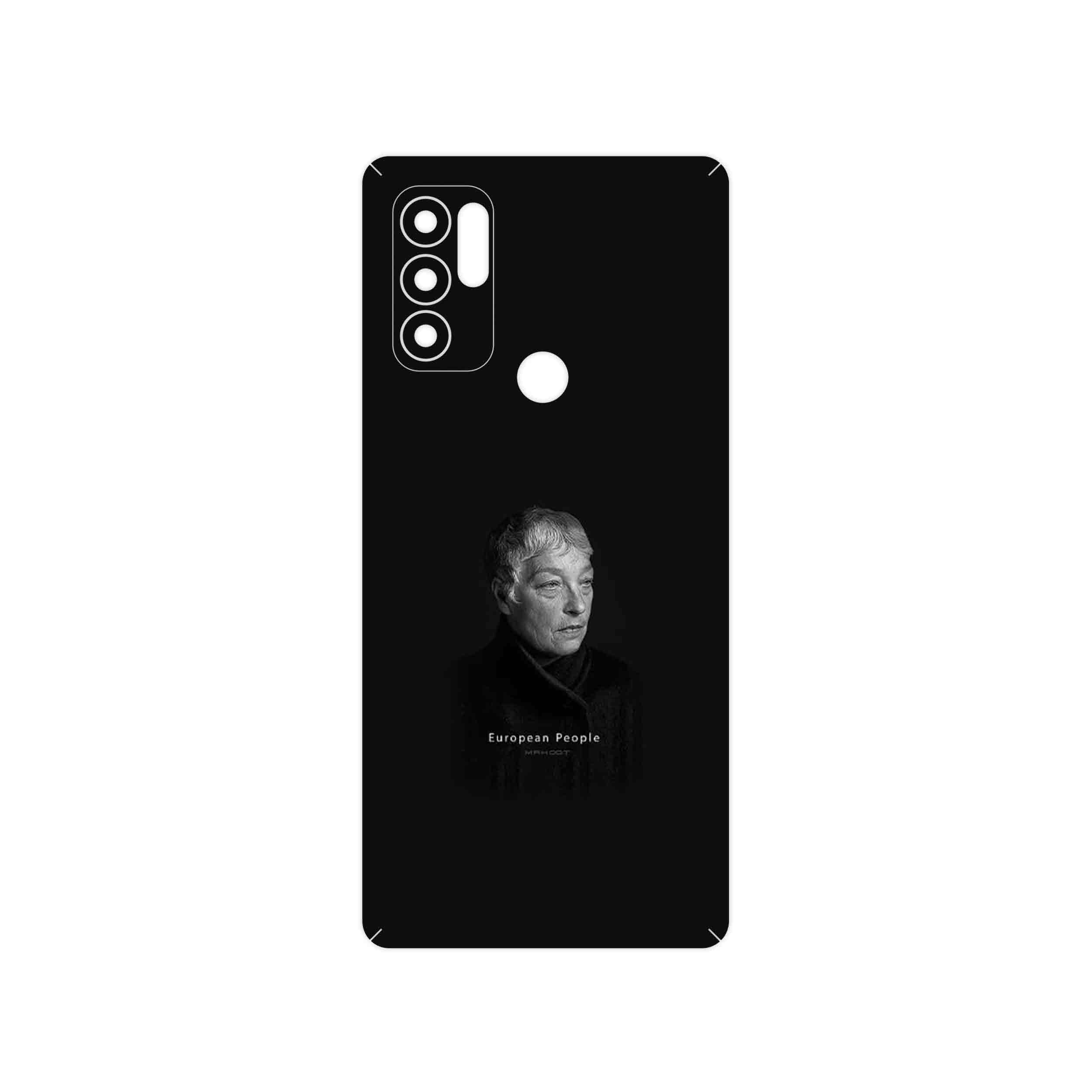 برچسب پوششی ماهوت مدل Portrait of a European Woman مناسب برای گوشی موبایل موتورولا Moto G60S