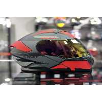 کلاه کاسکت موتورسیکلت قرمز 912 صورت کامل IRIDYUM VIZOR MOTORCYCLE CASE 2XL SIZE C1 RED   1 شفاف VIZIER HEDI Sway