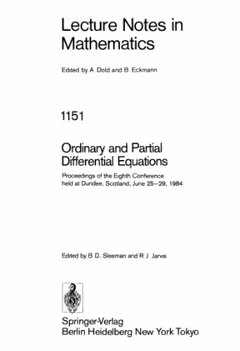 خرید و دانلود نسخه کامل کتاب Ordinary and Partial Differential Equations