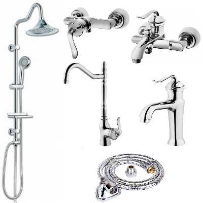 ست شیرآلات شیرالات رز مدل آرنیکا 2 مکس مجموعه 6 عددی