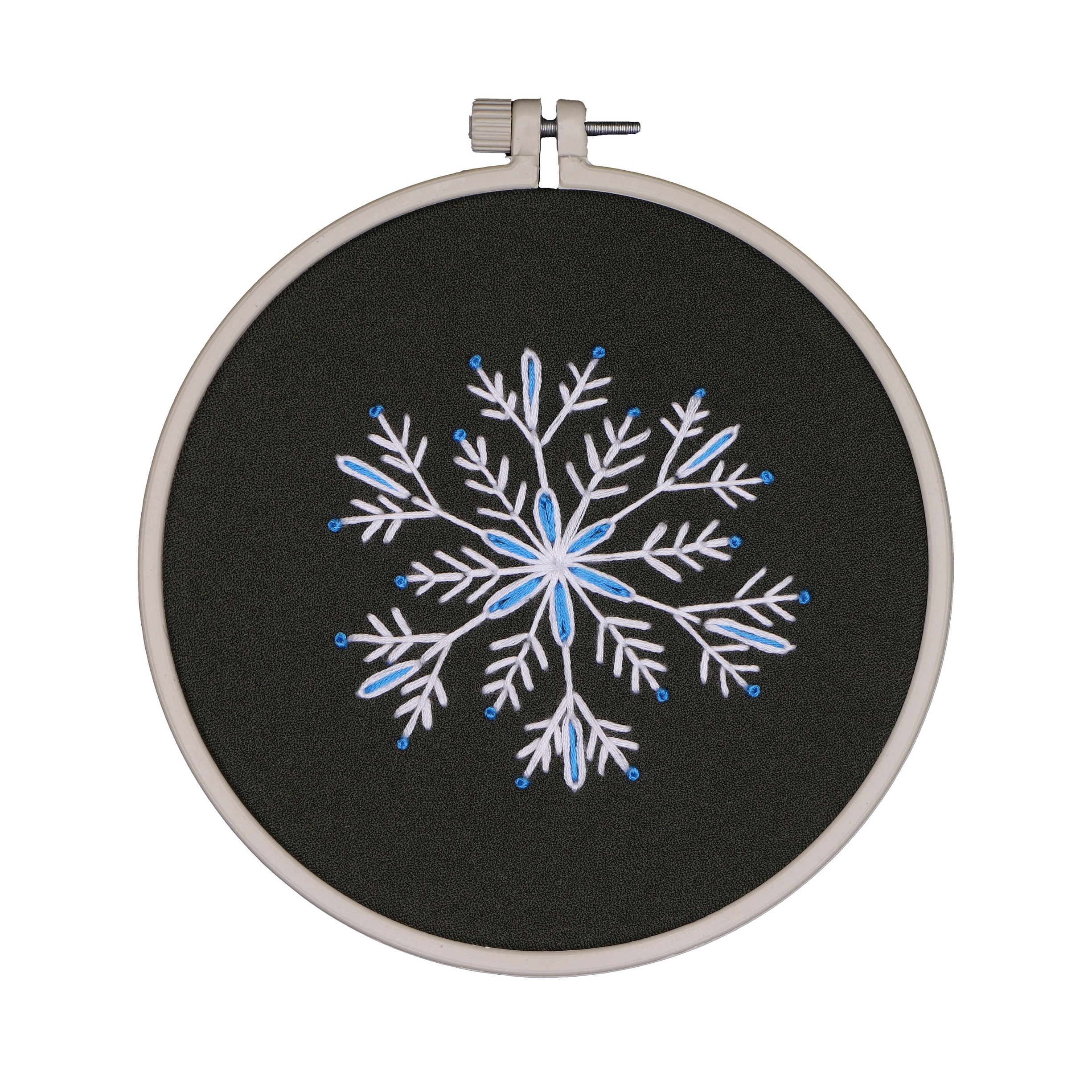 تابلو گلدوزی طرح دانه برف کد M46