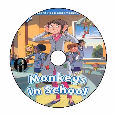 کتاب Oxford Read and Imagine1 Monkeys in School اثر Paul Shipton انتشارات الوندپویان
