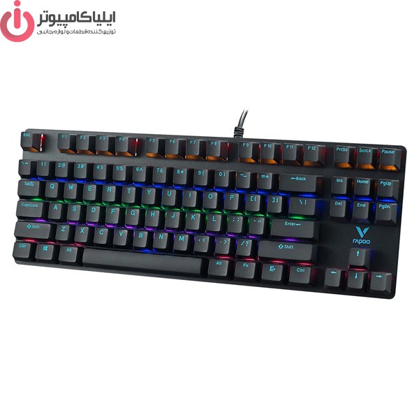 کیبورد گیمینگ باسیم رپو مدل RAPOO V500 PRO-87