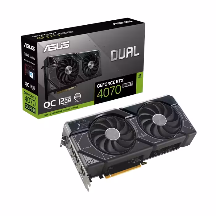 کارت گرافیک ایسوس DUAL GeForce RTX 4070 SUPER OC Edition 12GB