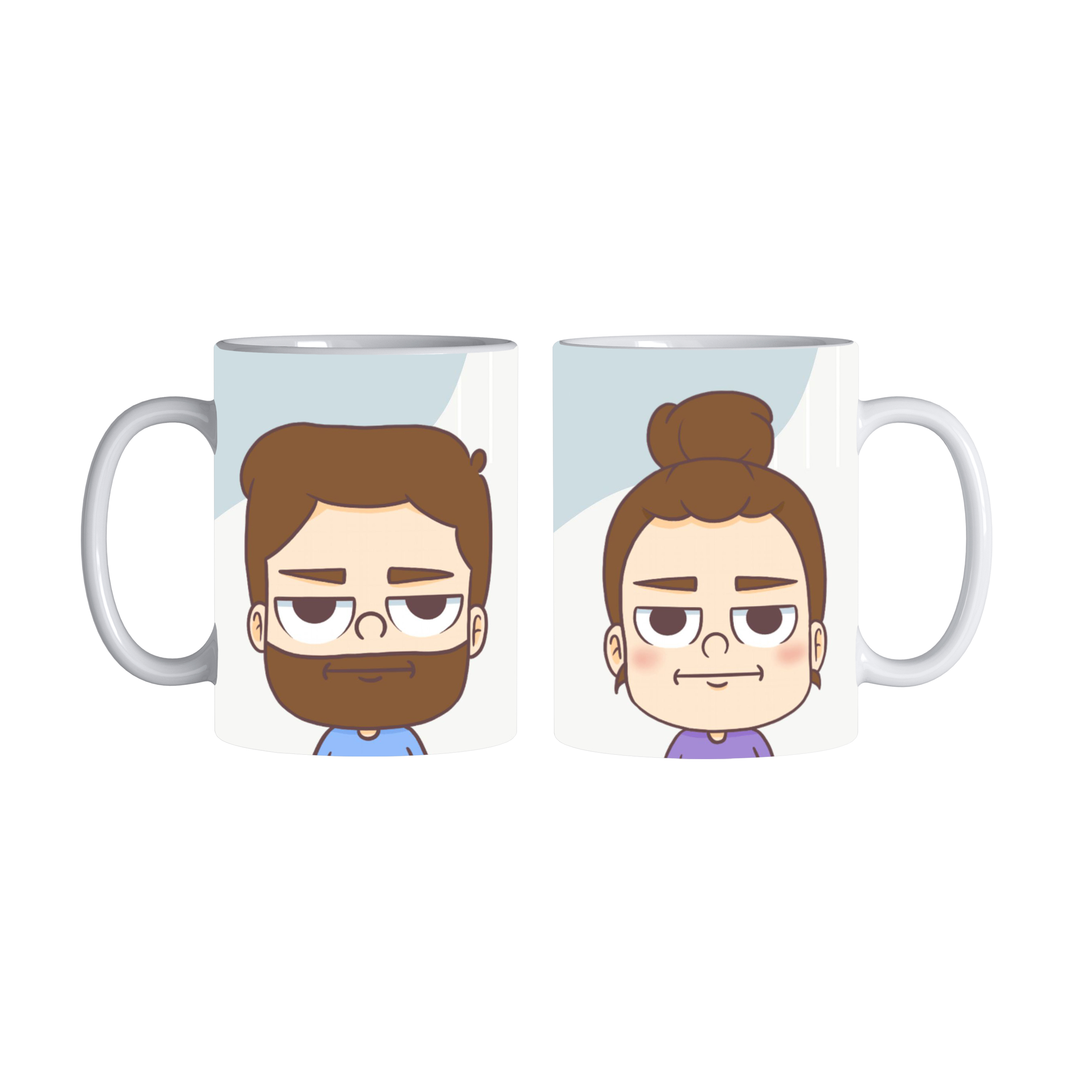  ماگ مدل دهنی امیرحسین و زن امیرحسین مجموعه 2 عددی