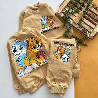 ست بلوز و شلوار اسپورت شیک و جذاب مناسب حدود سنی 1 تا 10 سال جنس دورس پنبه کیفیت عالی 