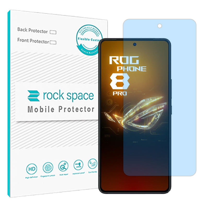 گلس ایسوس ROG Phone 9 مدل نانو هیدروژل آنتی بلو برند راک اسپیس کد S