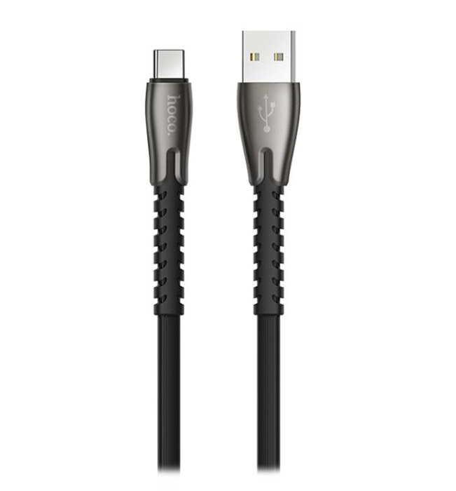 کابل شارژ و دیتا فلت سرفلزی Type-C برند هوکو مدل U58 طول 1.2 مترHoco U58 Charging Cable Type-C, 1.2M