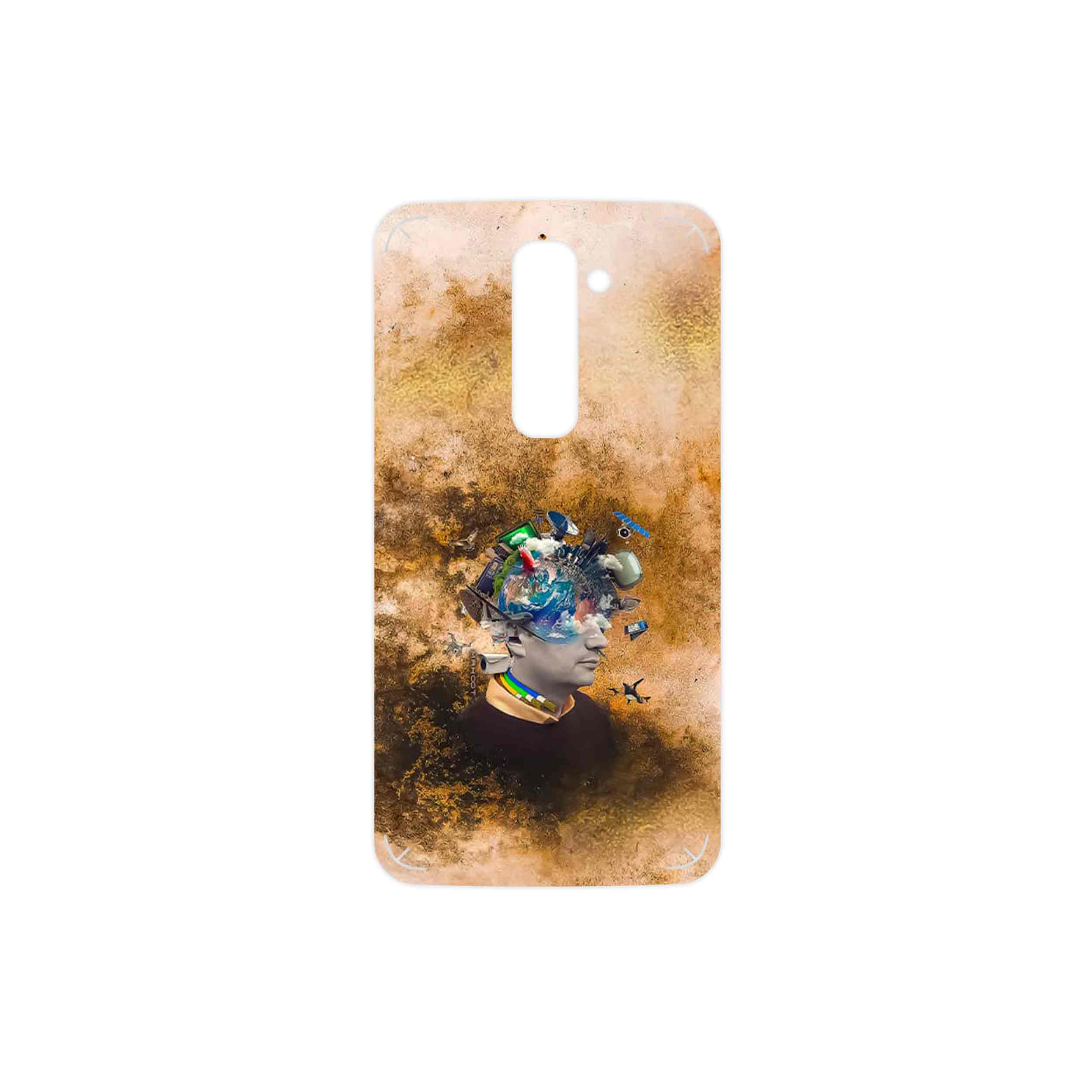 برچسب پوششی ماهوت مدل Collage of surreal Portrait of Men مناسب برای گوشی موبایل ال جی G2