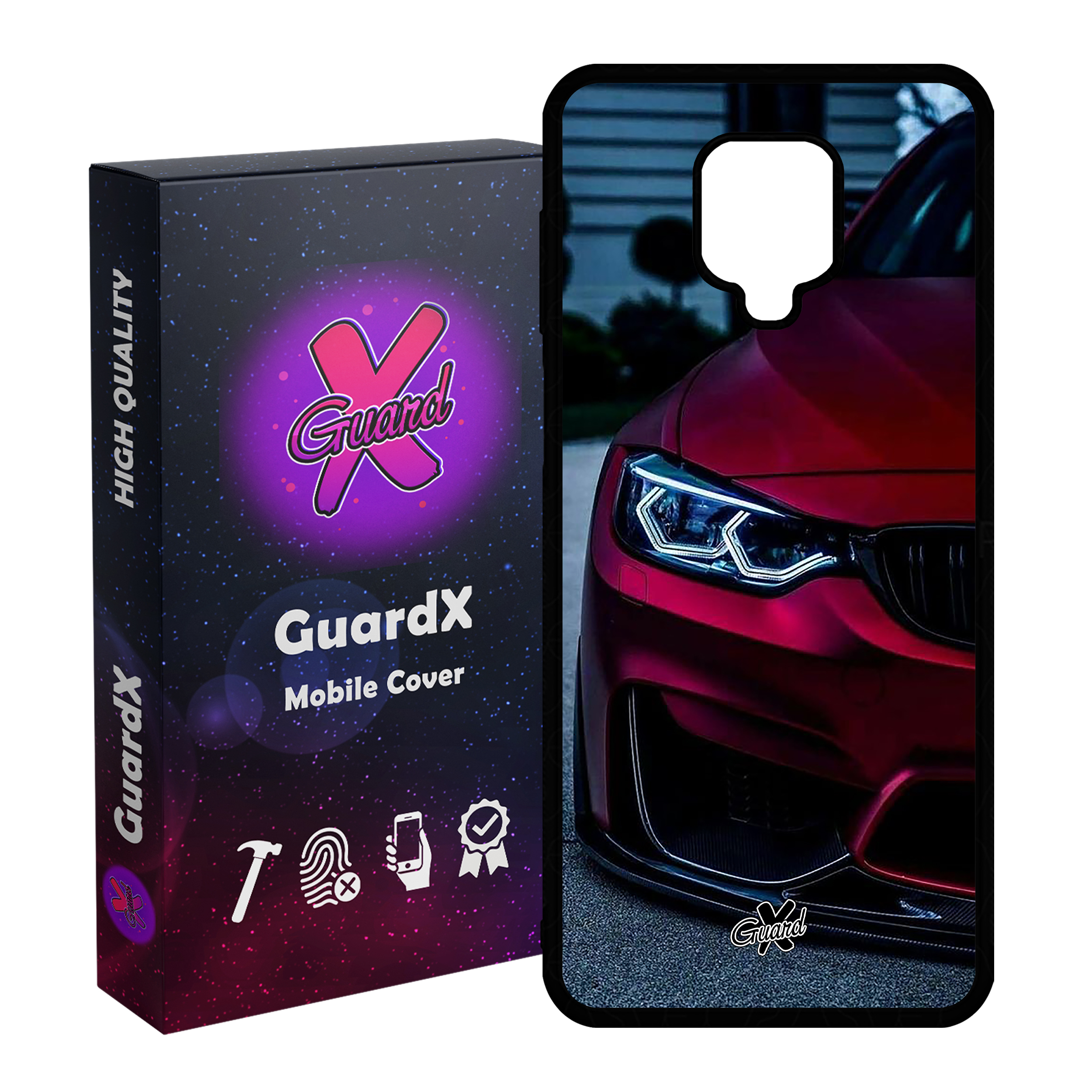 کاور گارد ایکس طرح BMW مدل Glass10298 مناسب برای گوشی موبایل شیائومی Redmi Note 9S / Note 9 Pro / Note 9 Pro Max