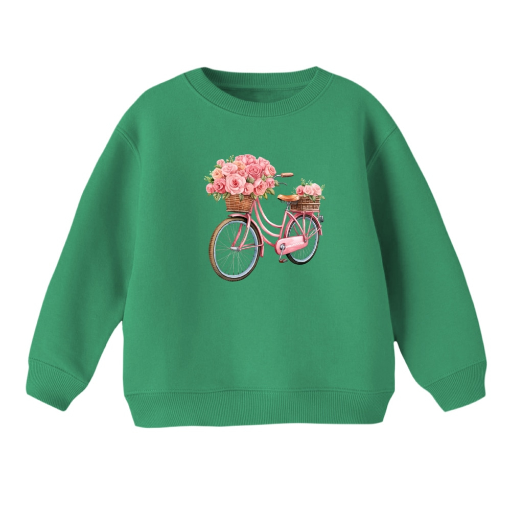 سویشرت بچگانه مدل دوچرخه کد 9 رنگ سبز
