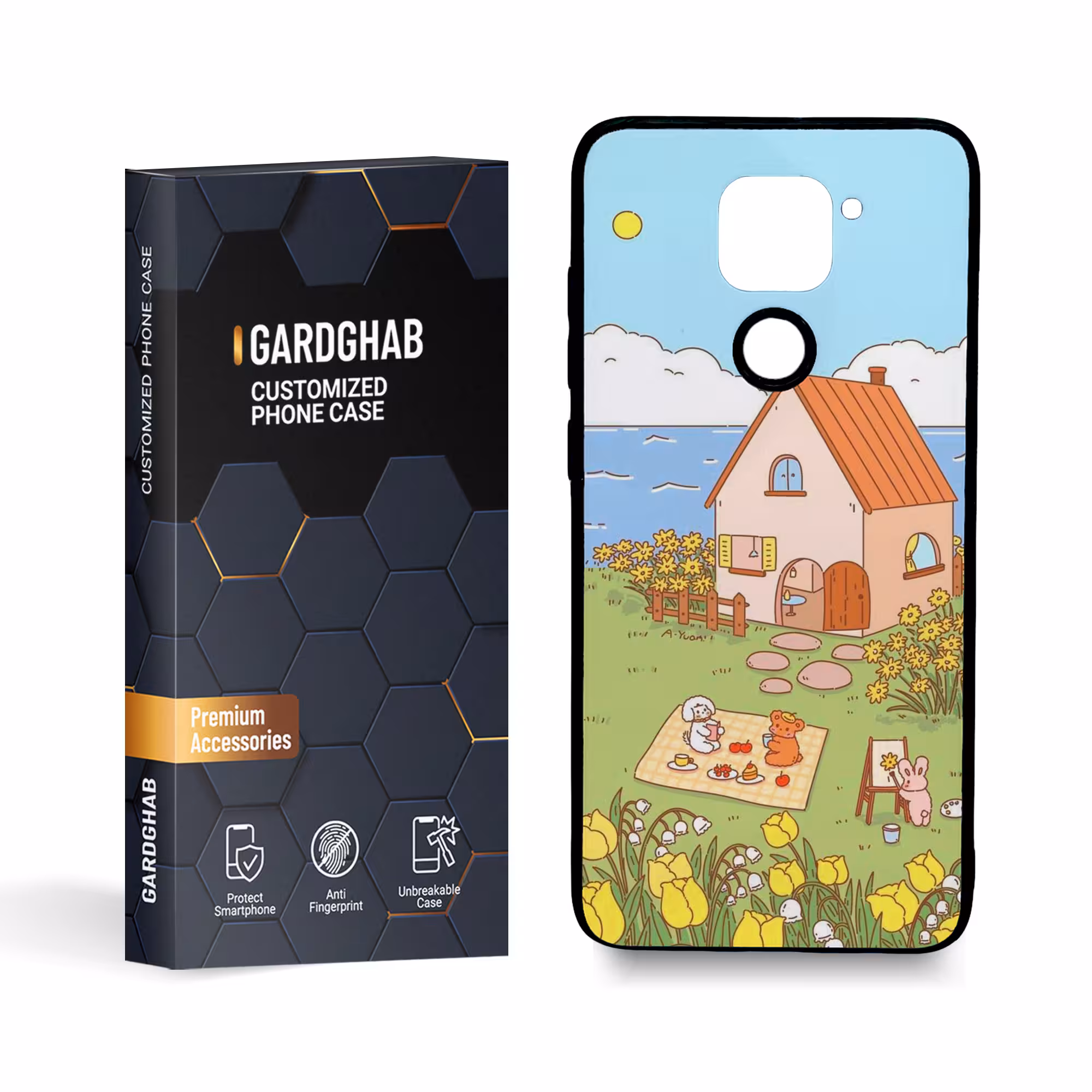   کاور گارد قاب مدل دخترانه مناسب برای گوشی موبایل  شیائومی  redmi note9