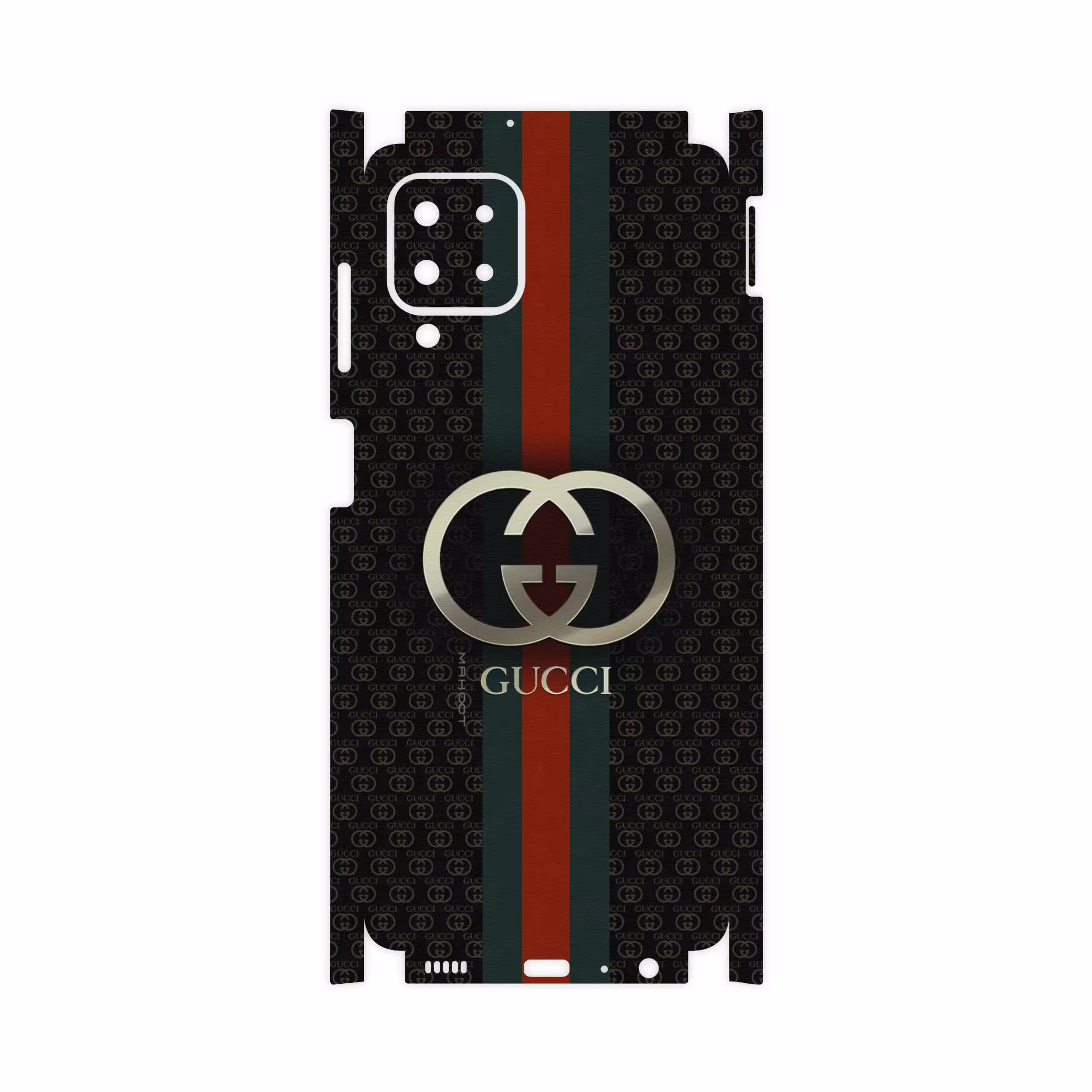 برچسب پوششی ماهوت مدل GUCCI-Logo-FullSkin مناسب برای گوشی موبایل سامسونگ Galaxy M22