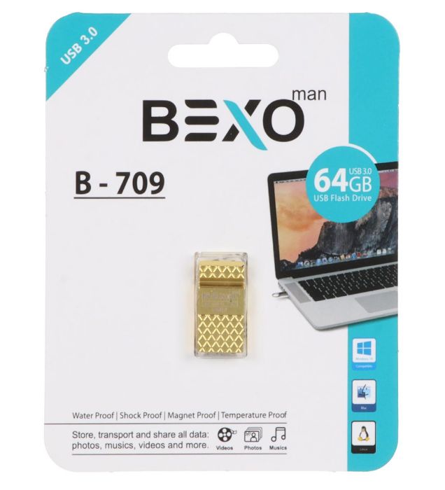 فلش مموری بکسو مدل B-709 USB 3.0 ظرفیت 64 گیگابایت