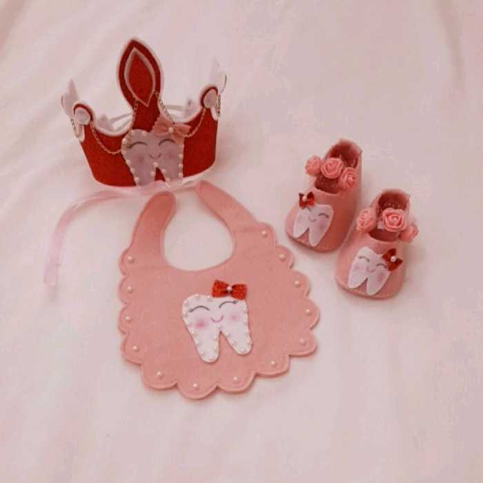 ست دندونی سه تیکه پرنسسی نمدی