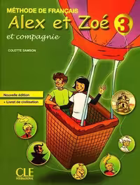 کتاب زبان فرانسه  Alex et Zoe 3 – Niveau  – Livre   Cahier d’activite   CD(رنگی)