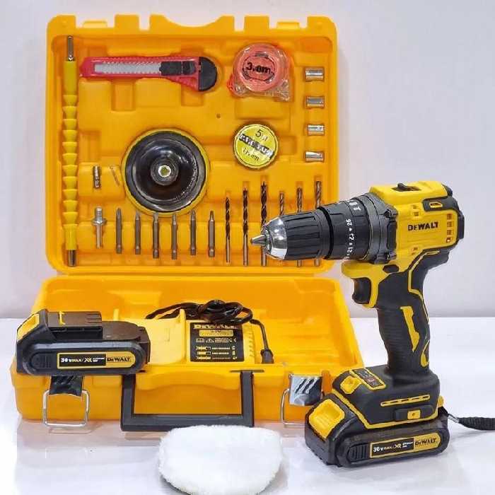 دریل و پیچ گوشتی شارژی 36 ولت دیوالت موتور براشلس