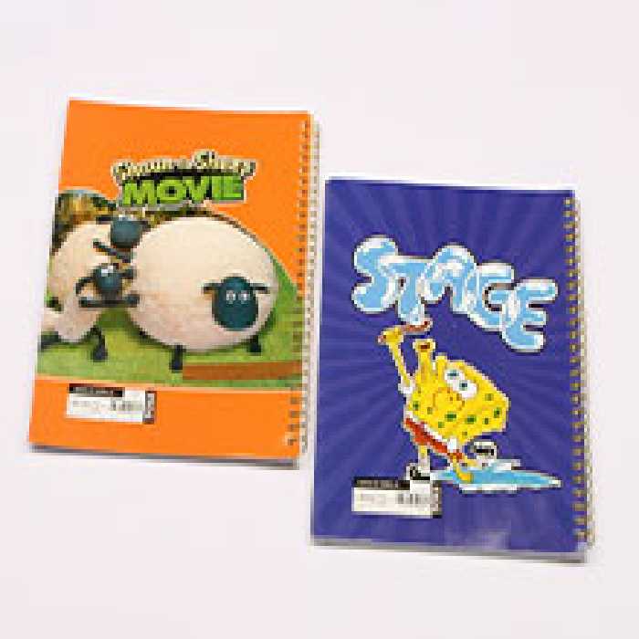 دفتر 50 برگ سیمی زبان (4 خط)