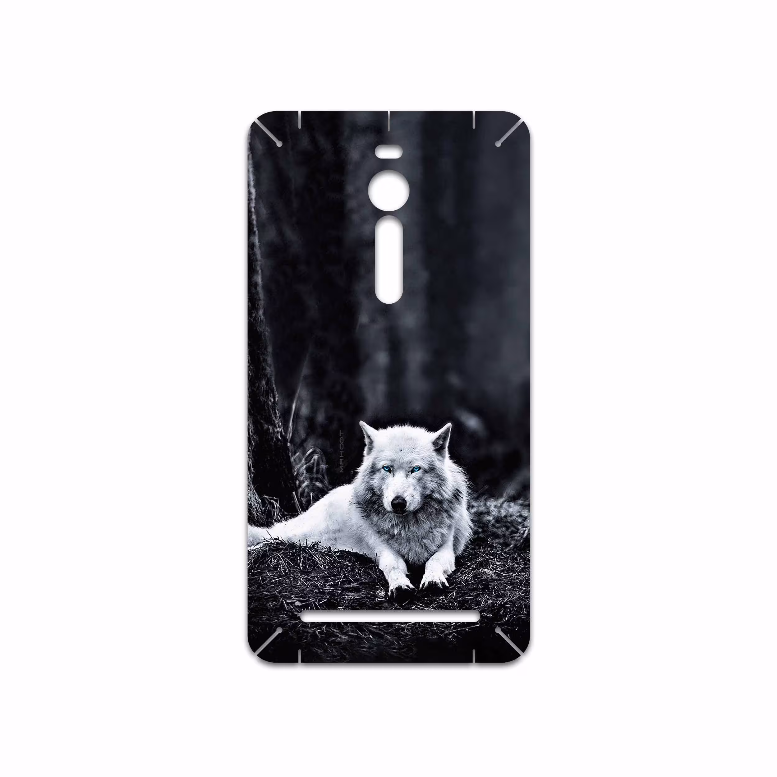 برچسب پوششی ماهوت مدل Dire Wolf مناسب برای گوشی موبایل ایسوس Zenfone 2