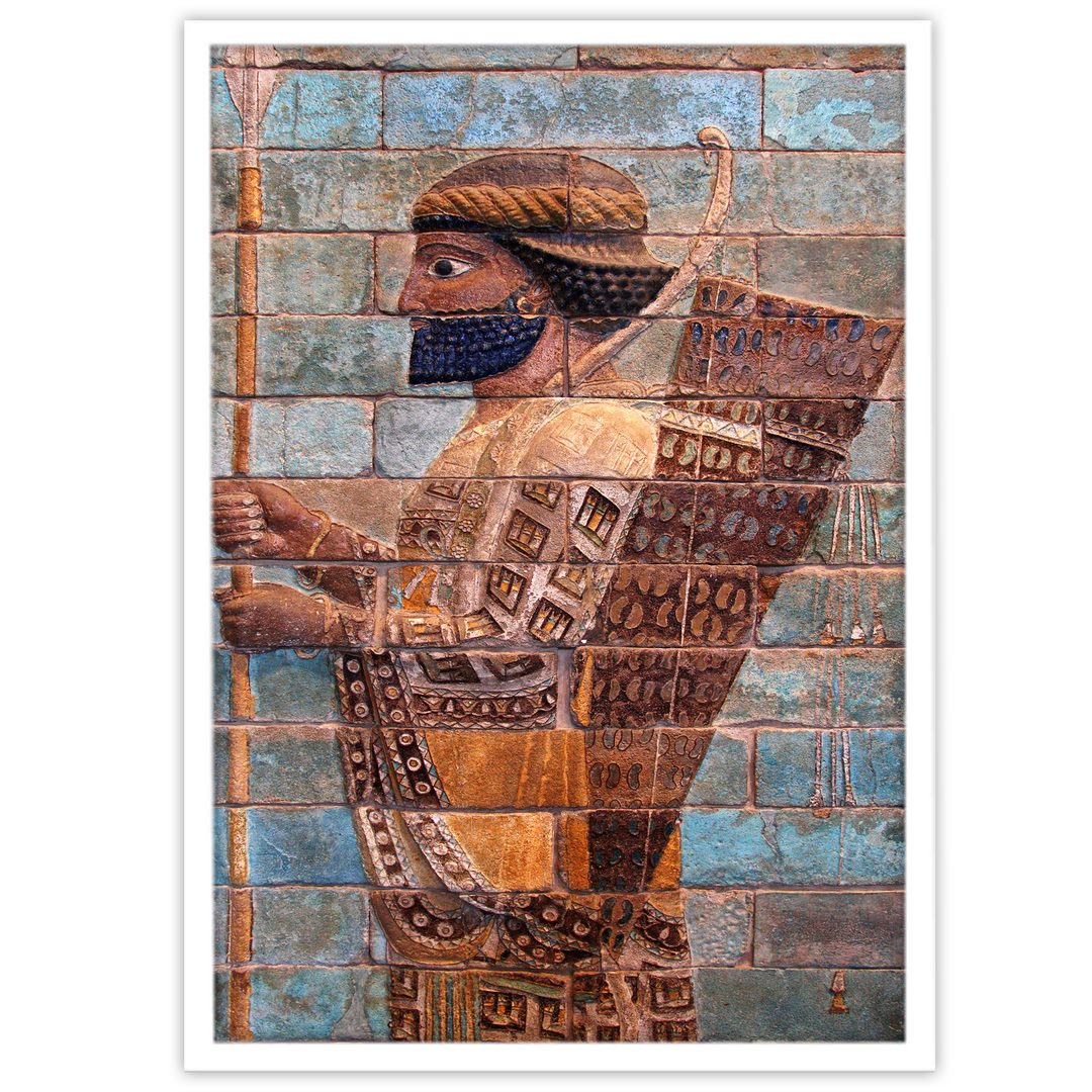 تابلو بکلیت طرح دیوار نگاره ی هخامنشی مدل W-11213