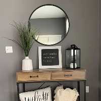 آینه گرد فلزی الف طرح ظریف قطر F-50