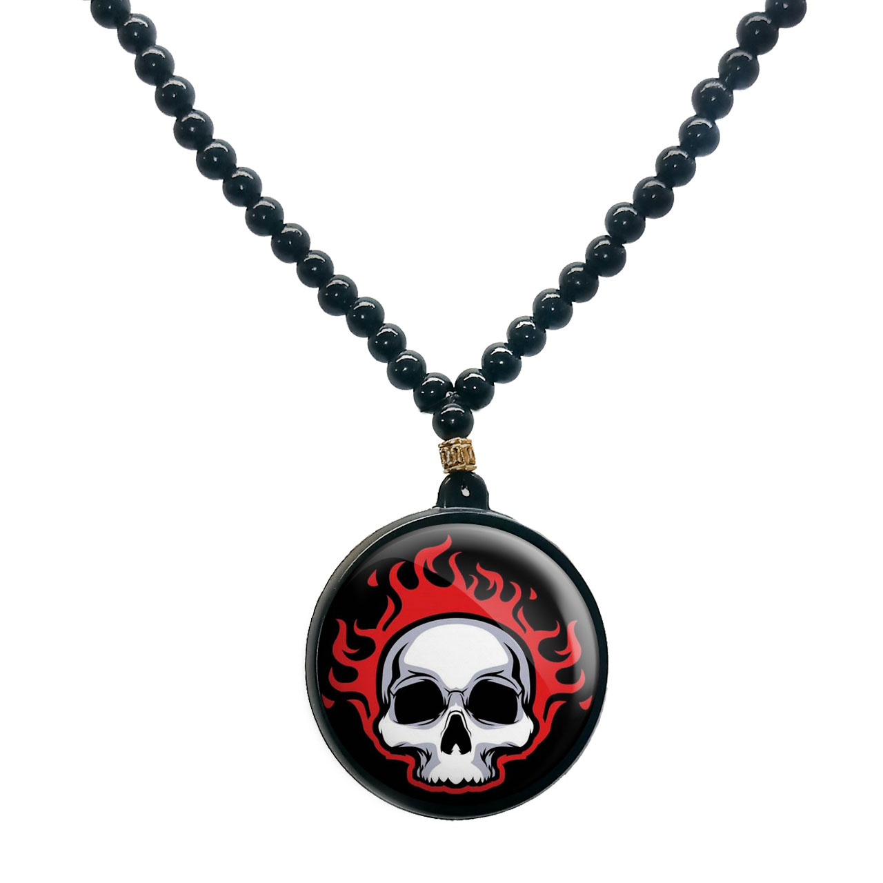 گردنبند پرمانه طرح اسکلت کد pmd.10658 مدل دو طرفه