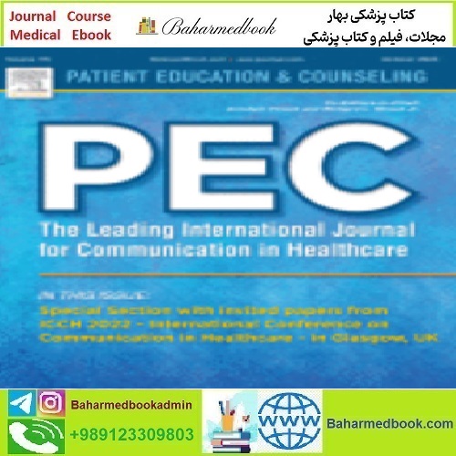 Patient Education and Counseling Volume 104 Issue 1 to 12 2021