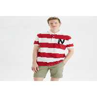 تی شرت یقه پولو قرمز مردانه آستین کوتاه اورجینال Nautica