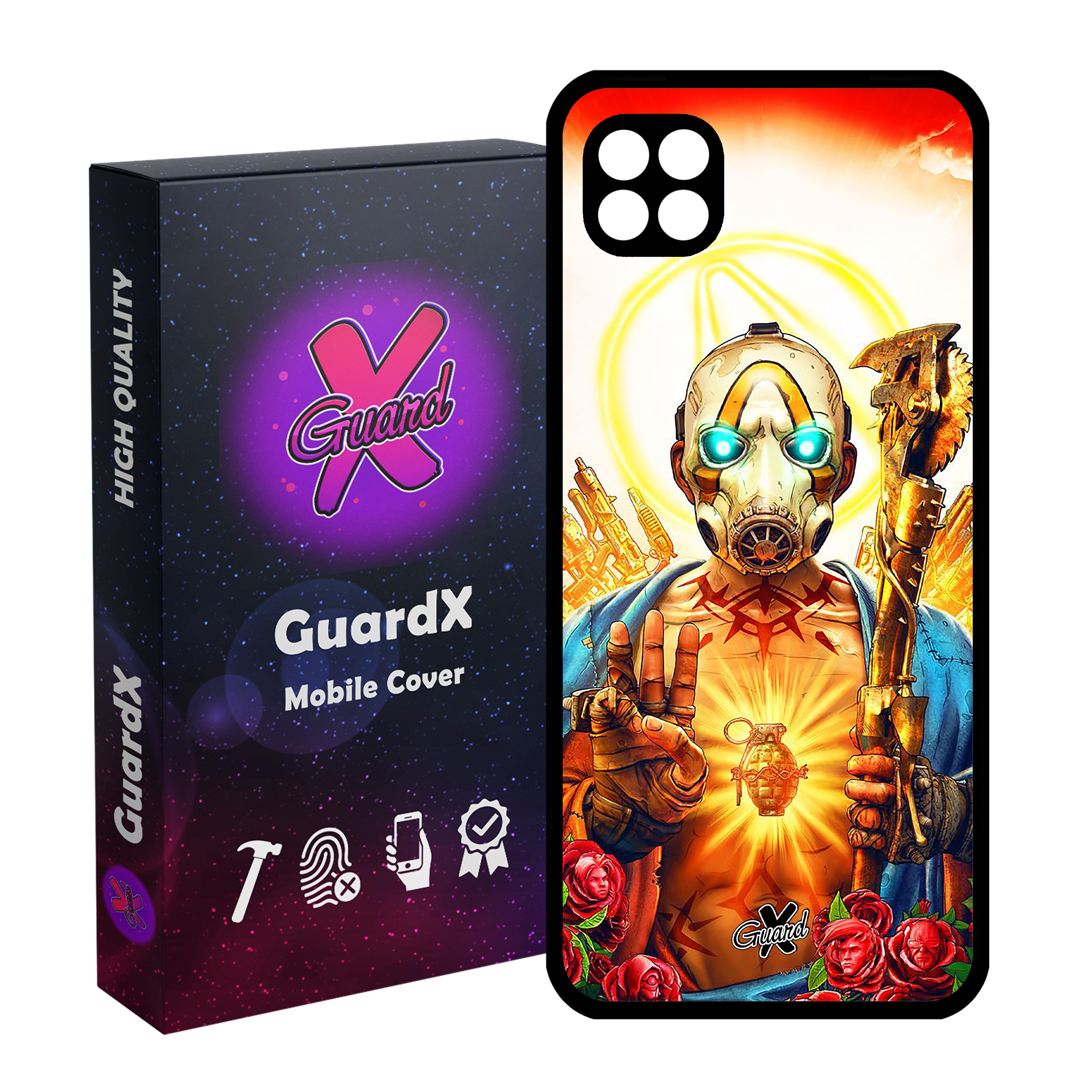 کاور گارد ایکس طرح Borderlands مدل Glass10068 مناسب برای گوشی موبایل سامسونگ Galaxy A22 5G