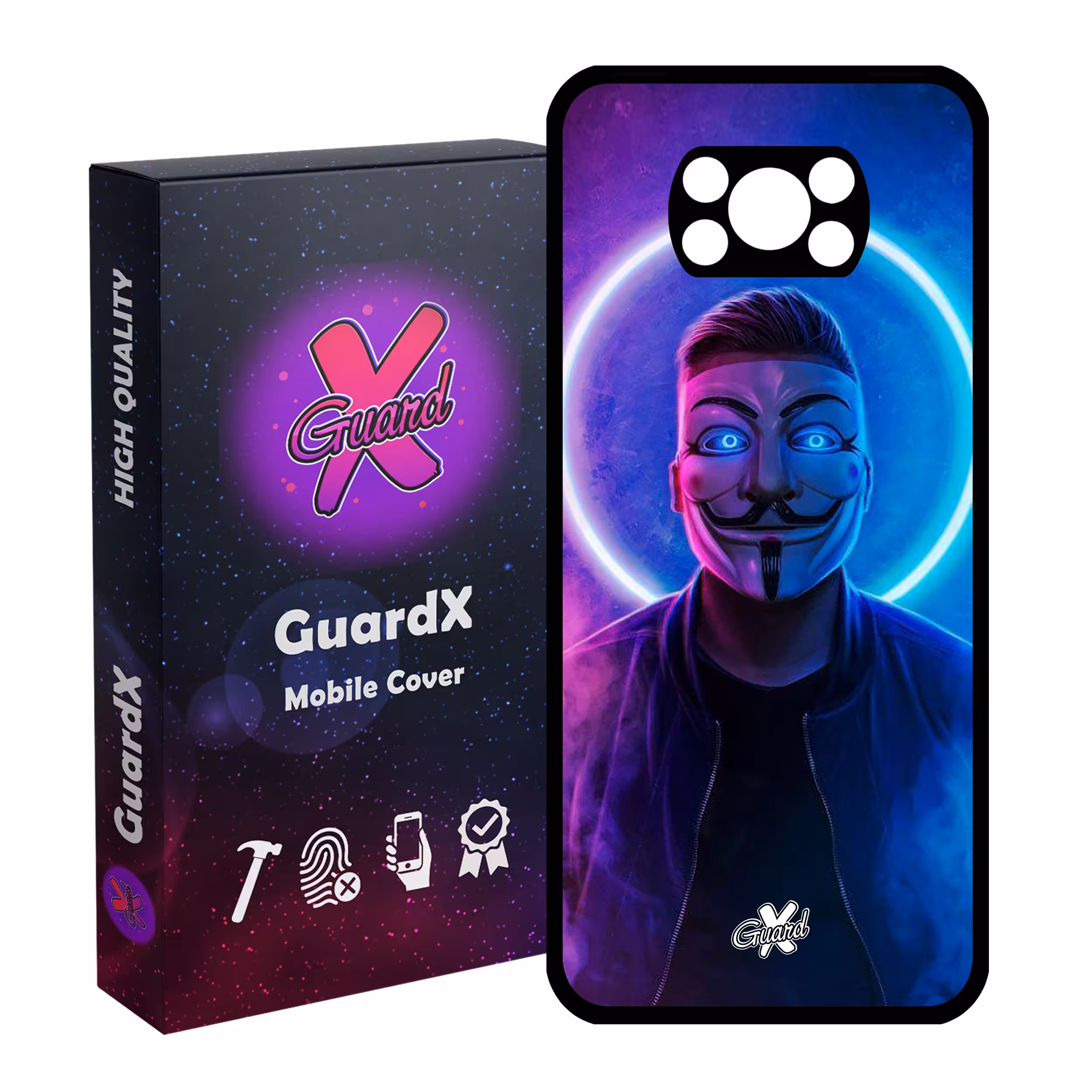 کاور گارد ایکس طرح Anonymous مدل Glass10043 مناسب برای گوشی موبایل شیائومی Poco X3 Pro