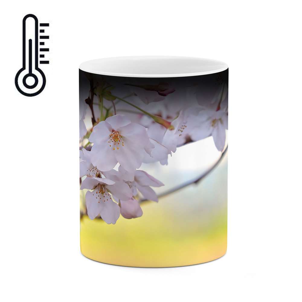 ماگ حرارتی طرح شکوفه گل مدل mgh04068