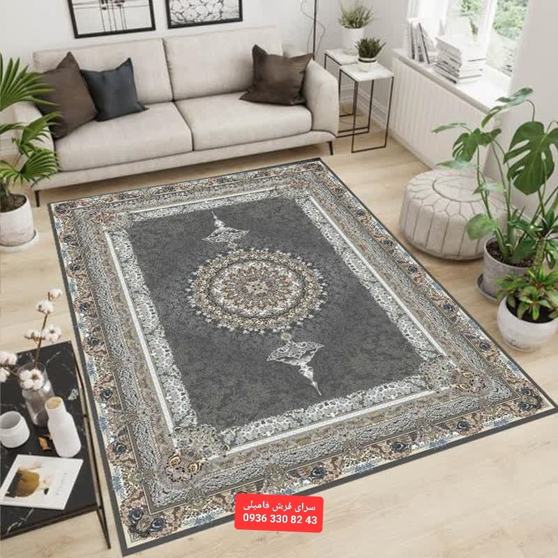 فرش ماشینی نقشه لیلی12متری700شانه تراکم2100