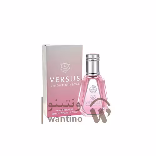 عطر ادکلن زنانه ورساچه برایت کریستال صورتی فراگرنس ورد ورسوس برایت کریستال (Fragrance World Versace Bright Crystal) 50 میل