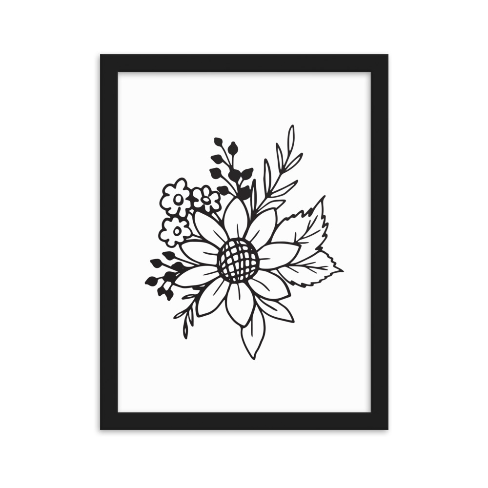 تابلو مدل دکوراتیو مینیمال طرح گل کد 2821