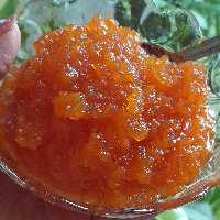 مربای هویج تازه تازه با زعفران هل وگلاب.  اماده سازی باثبت سفارش