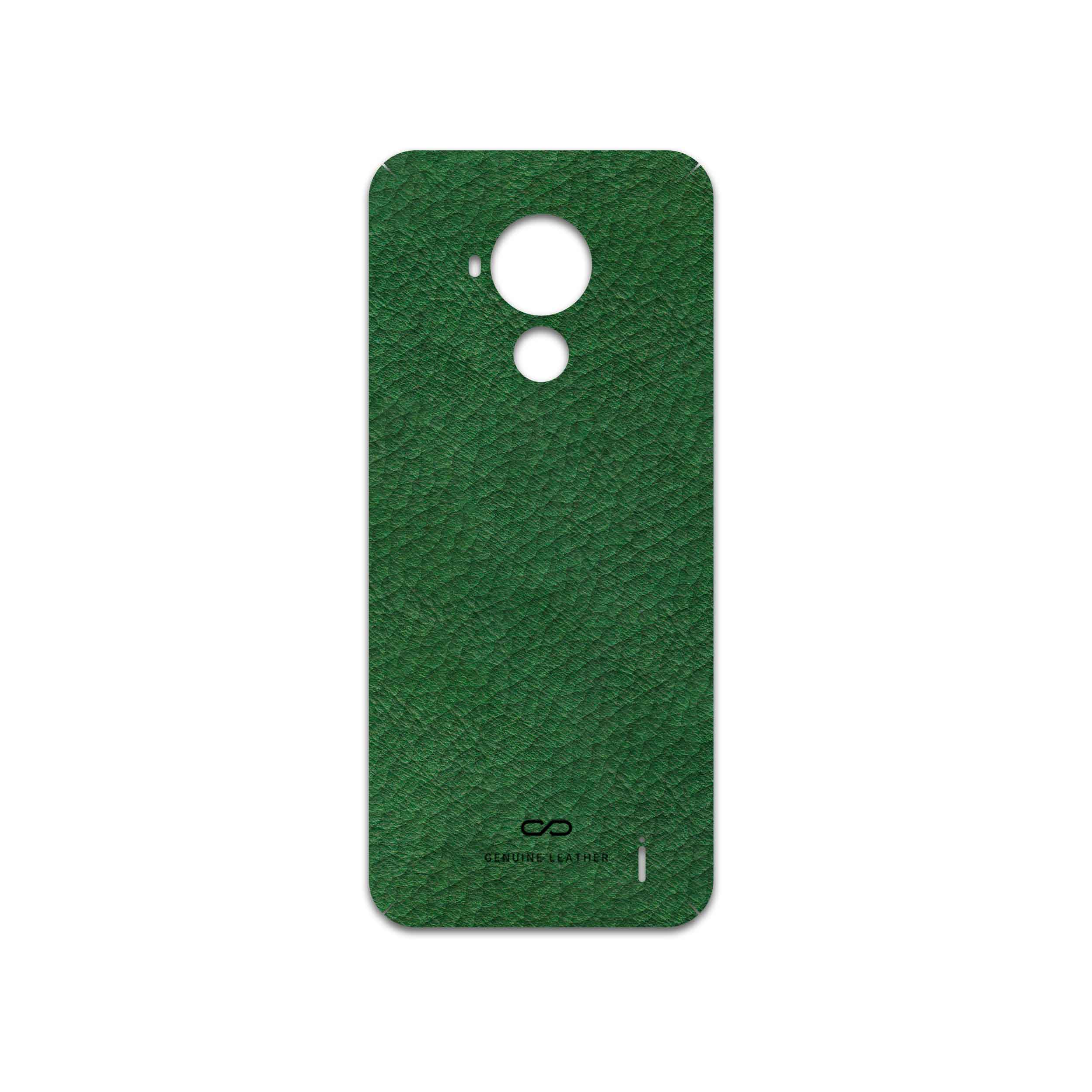 برچسب پوششی ماهوت مدل Green-Leather مناسب برای گوشی موبایل نوکیا C30