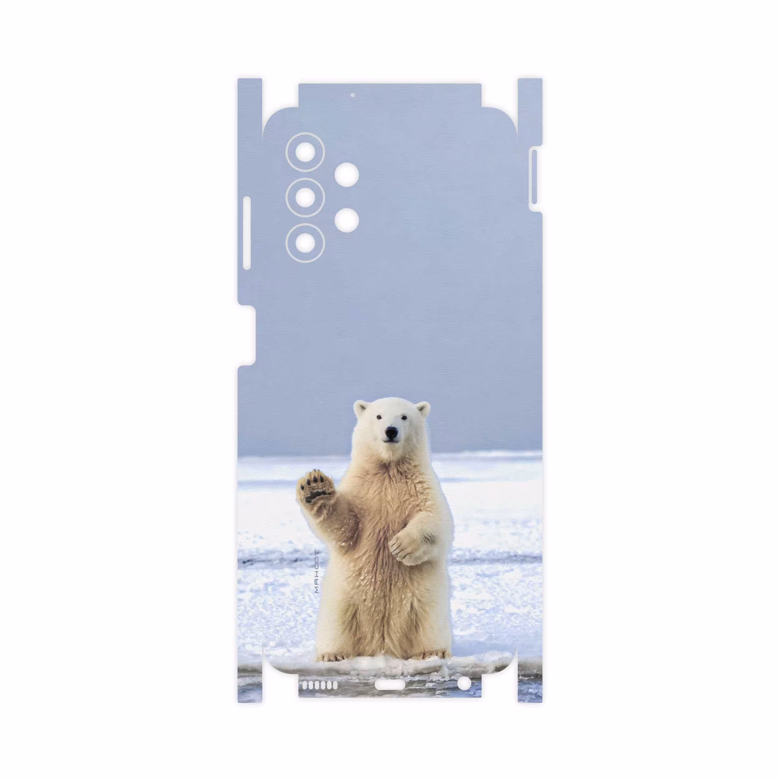 برچسب پوششی ماهوت مدل Polar-bear-FullSkin مناسب برای گوشی موبایل سامسونگ Galaxy A13