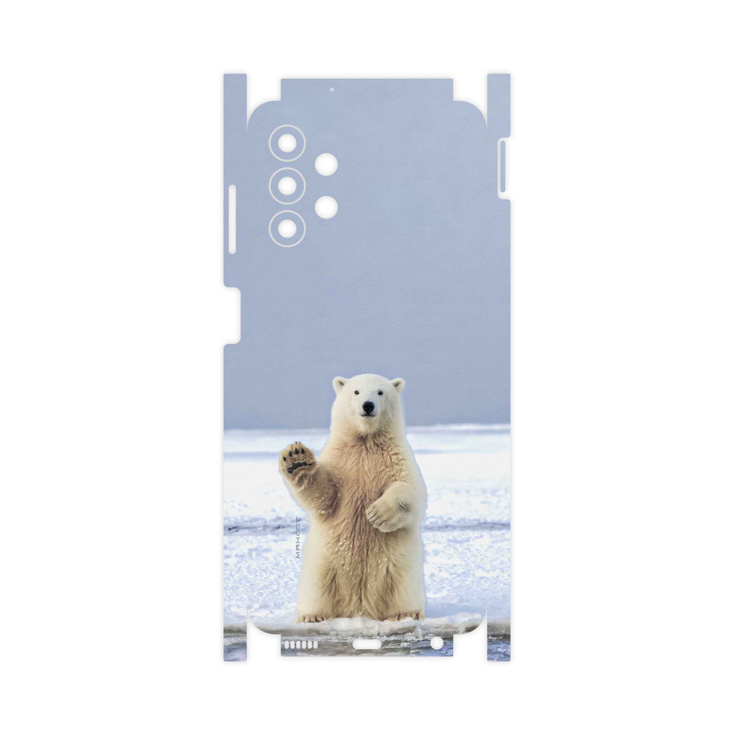 برچسب پوششی ماهوت مدل Polar-bear-FullSkin مناسب برای گوشی موبایل سامسونگ Galaxy A13