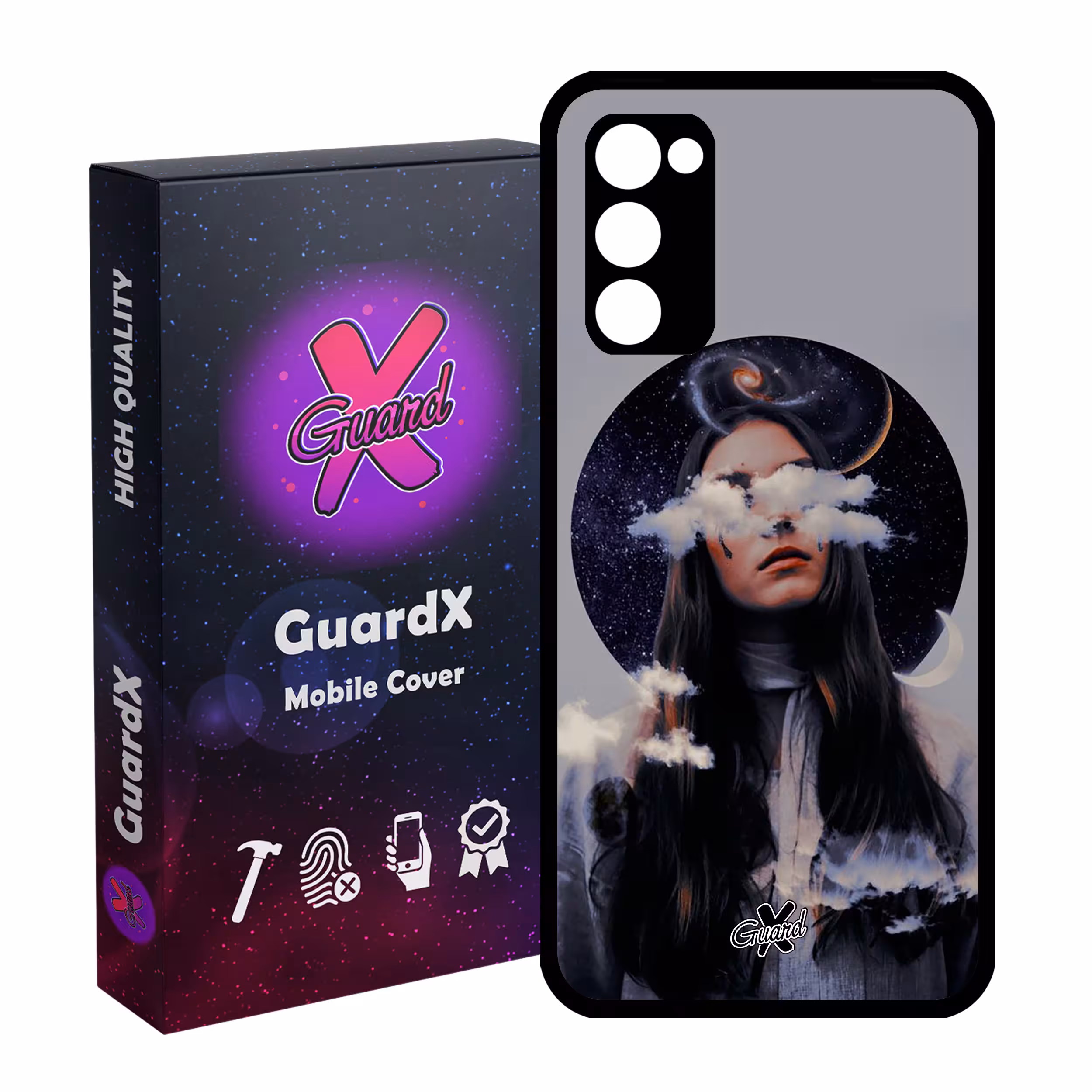 کاور گارد ایکس طرح Girl مدل Glass10011 مناسب برای گوشی موبایل سامسونگ Galaxy S20 FE