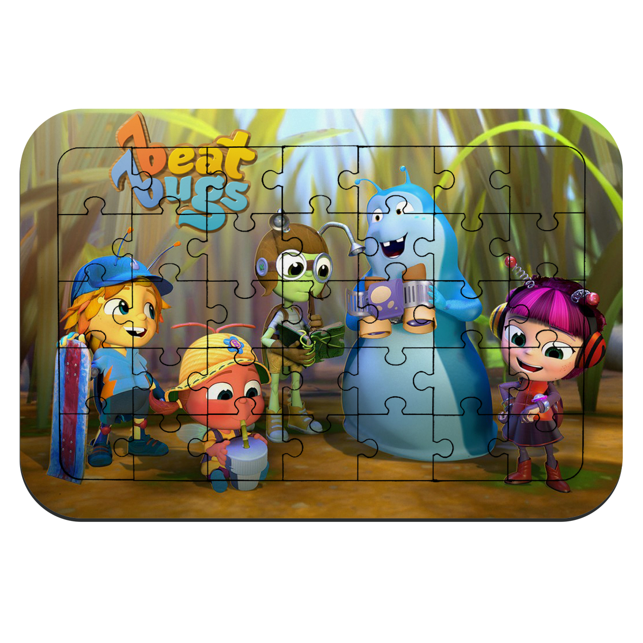 پازل 35 تکه طرح انیمیشن فسقلیهای باغچه مدل NI992