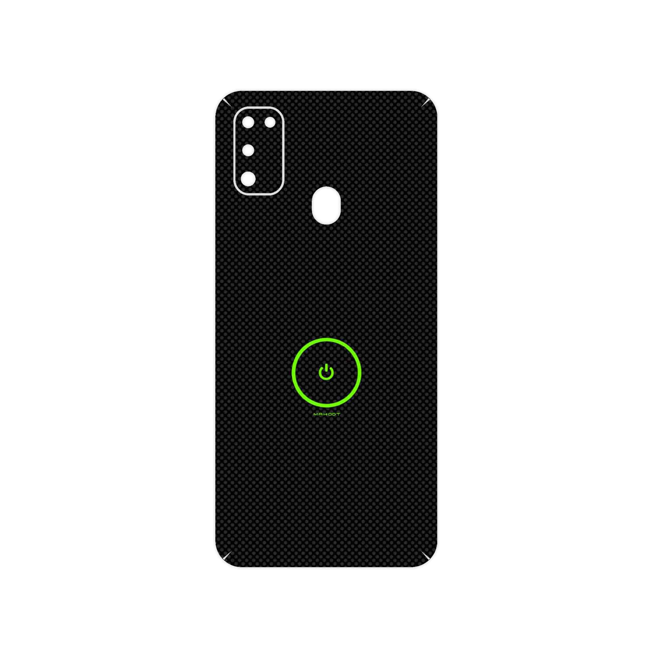 برچسب پوششی ماهوت مدل Minimal Power Button مناسب برای گوشی موبایل سامسونگ Galaxy M30s