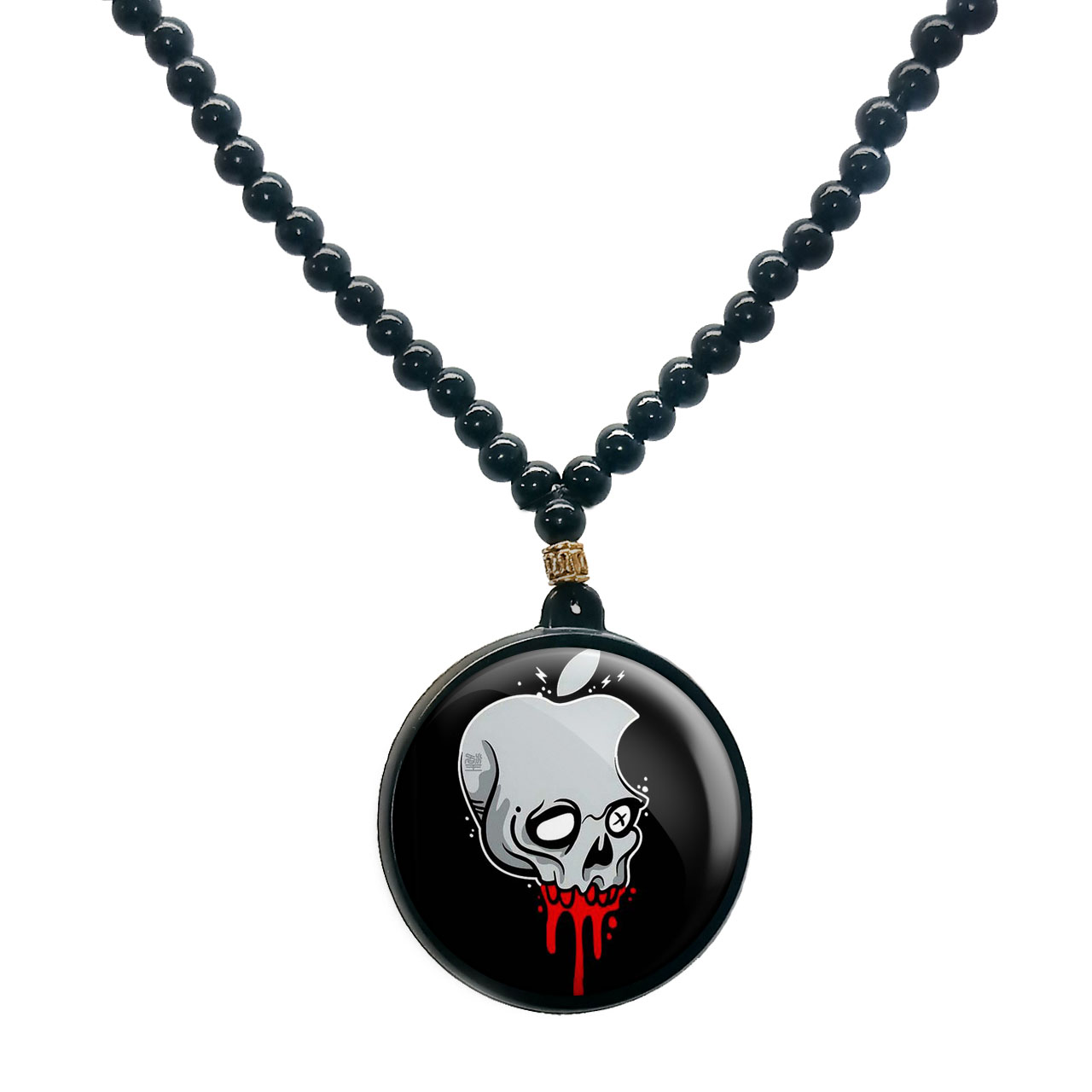 گردنبند پرمانه طرح اسکلت کد pmd.10635 مدل دو طرفه