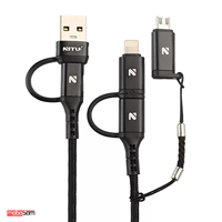 کابل تبدیل 5 سر USB/Type-C به MicroUSB/Lightning/Type-C نیتو مدل NT-UC062 طول 1 متر