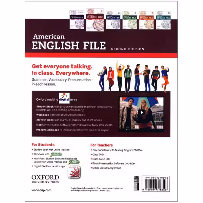 کتاب American English File 1 اثر جمعی از نویسندگان انتشارات oxford university press