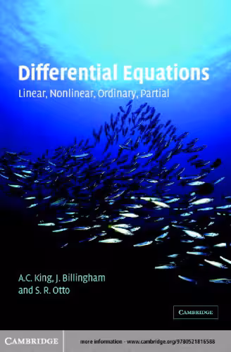 خرید و دانلود نسخه کامل کتاب Differential equations. Linear, nonlinear, ordinary, partial