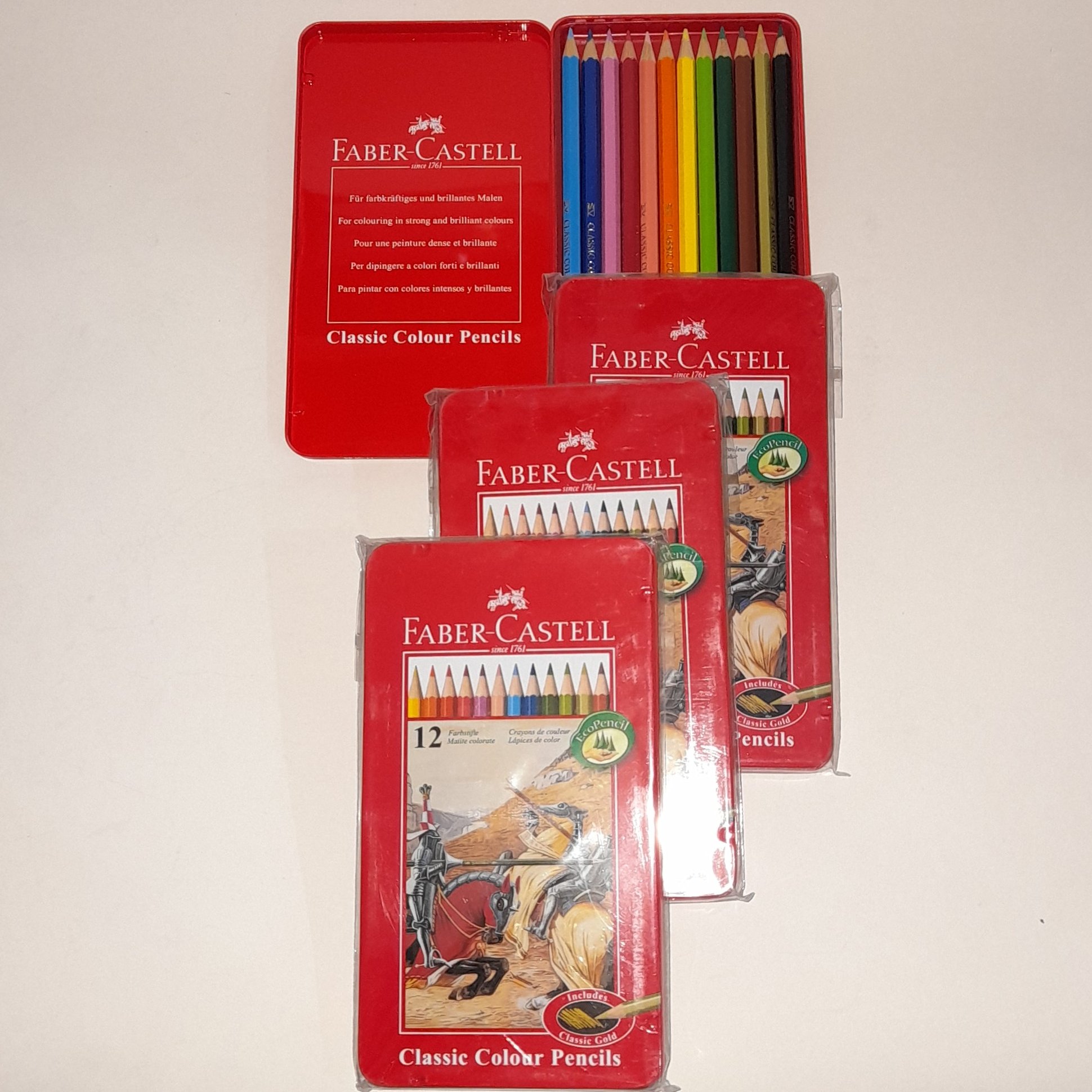 مداد12رنگ فابر کاستل